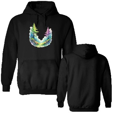 Discover Vibrant Watercolor Dreams Double Sided Hoodies