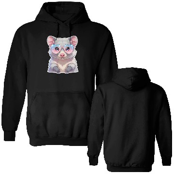 Discover Opossum with glasses Double Sided Hoodies