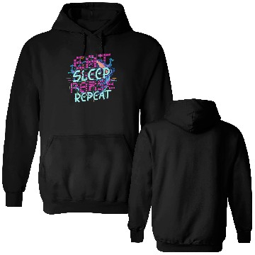 Discover Computer Linguist Eat Sleep Parse Repeat Double Sided Hoodies
