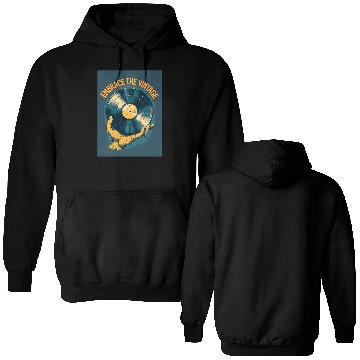 Discover Retro Vinyl Record Held Double Sided Hoodies