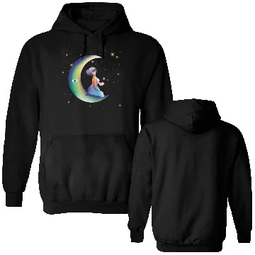 Discover Moonlit lady Double Sided Hoodies