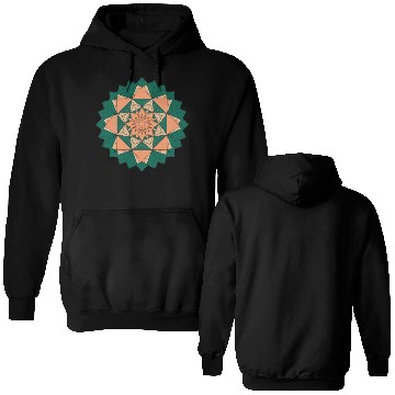 Discover Abstract Starburst Mandala Double Sided Hoodies