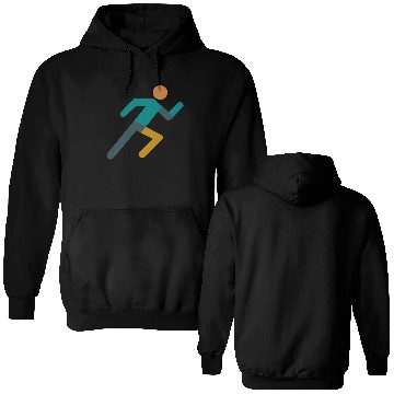 Discover Running Icon – Minimalist Runner Design Double Sided Hoodies