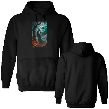 Discover Moonlight Winged Elf Double Sided Hoodies