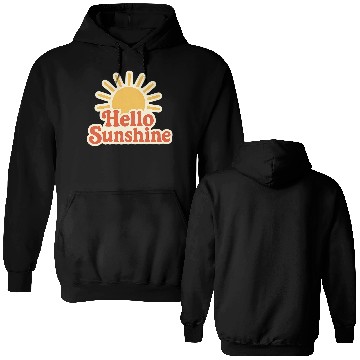 Discover Sunrise Hello Sunshine Illustration Double Sided Hoodies