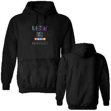 Discover Rest is Creative and Colorful Typography Double Sided Hoodies