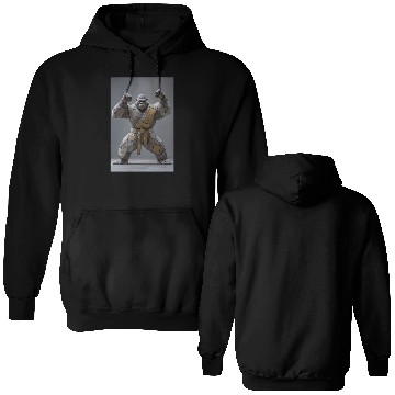 Discover Sumo Gorilla Warrior Double Sided Hoodies