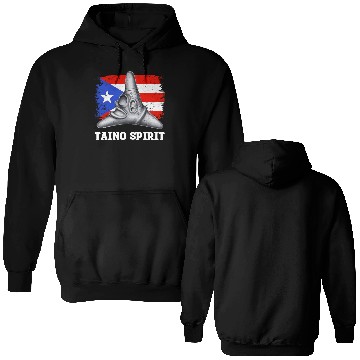 Discover Puerto Rico Cemi Triangle Statue Flag Double Sided Hoodies