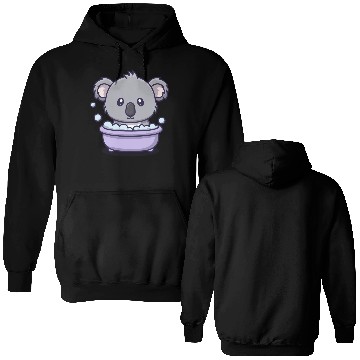 Discover Cute Koala Bear Taking a Bubble Bath Relaxing  Double Sided Hoodies
