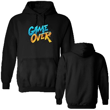 Discover Vibrant Graffiti Game Over Design Double Sided Hoodies