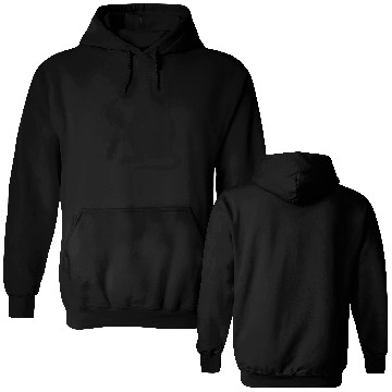 Discover Playful Monkey Banana Silhouette Double Sided Hoodies