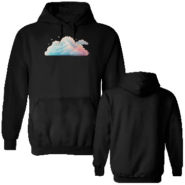 Discover Pastel Cloudscape Abstract Design Double Sided Hoodies