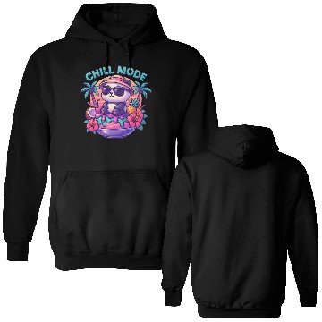 Discover Panda Chill Mode Summer Vibes Double Sided Hoodies