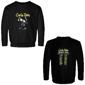 Discover Circle Jerks new  2022 tour Double Sided Sweatshirts