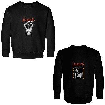 Discover JANET JACKSON 90s Rap Style Vintage Bootleg Double Sided Sweatshirts