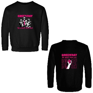 Discover Green Day The Saviors Tour 2024 Black Double Sided Sweatshirts