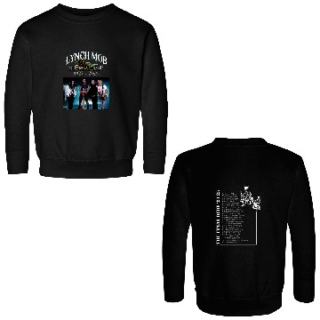 Discover Lynch Mob the final ride 2024 2025 Tour Date Double Sided Sweatshirts Double Sides