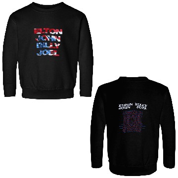 Discover vintage 1994 Elton John Billy Joel Face To Face Tour Double Sided Sweatshirts