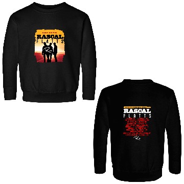 Discover Rascal Flatts 2026 Black Tour Double Sided Sweatshirts Double Sided Double Sided Sweatshirts