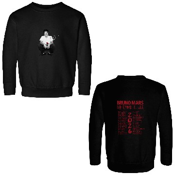 Discover Bruno Mars The Romantic Tour 2026  Double Sided Sweatshirts