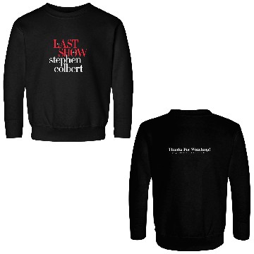 Discover The Last Show Stephen Colbert Charity Double Sided Sweatshirts 2026
