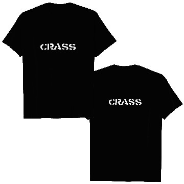 Discover CRASS No Authority T/Double Sided T-Shirts