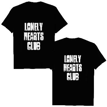 Discover LONELY HEARTS CLUB Double Sided T-Shirts Pullover Double Sided T-Shirts