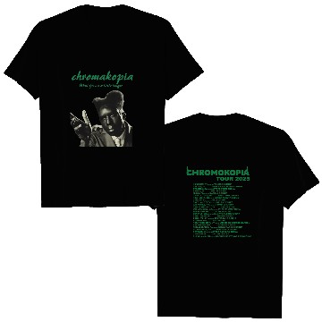 Discover Rapper Tyler The Creator Chromakopia Tour 2025 Double Sided T-Shirts