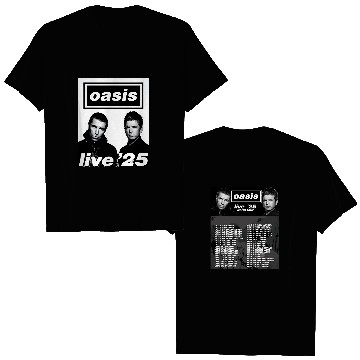 Discover Oasis - World Tour 2025 Two Sided T-Shirt