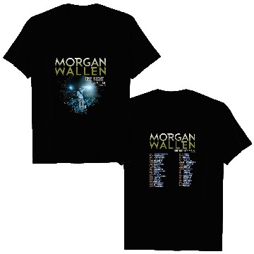 Discover Retro Morgan Wallens One Night At A Time World Tour 2023 Double Sided T-Shirts