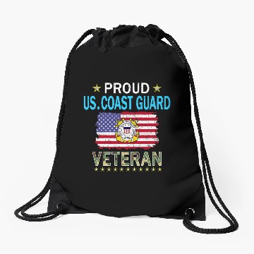 Discover Coast Guard Veterans Day Us Coast Drawstring Bags