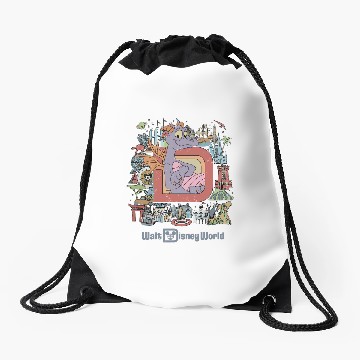 Discover Disney Epcot Figment Drawstring Bags, Disney Figment Drawstring Bags
