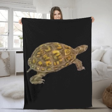 Discover Box Turtle Fleece Blankets
