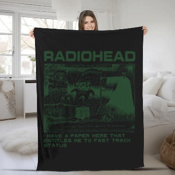 Discover RADIOHEAD Vintage Baseball Tees Fleece Blankets