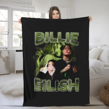 Discover Billie Eilish Fleece Blankets