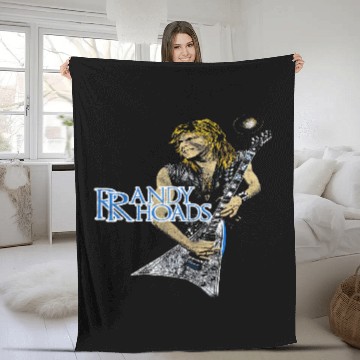 Discover intage 80s 1982 Randy Rhoads Fleece Blankets