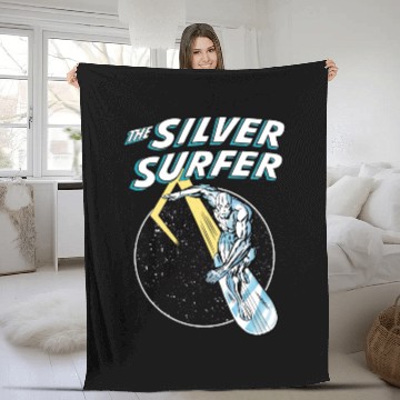 Discover Cosmic Silver Surfer - Silver Surfer - Fleece Blankets