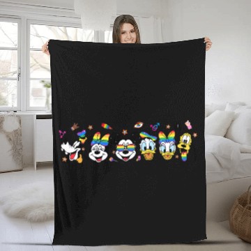 Discover Disney Pride 2023 Fleece Blankets, Rainbow Mickey