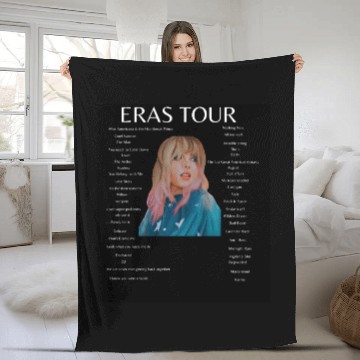 Discover Eras Tour Setlist Fleece Blankets