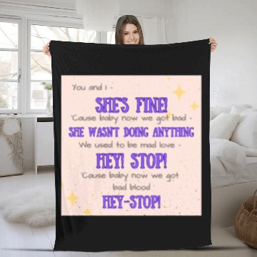 Discover Bad Blood Eras Tour Chant Tay lor Swift Fleece Blankets