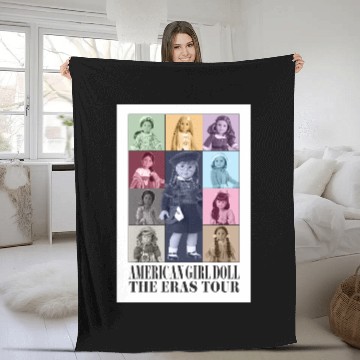 Discover American  Doll Eras Tour Fleece Blankets
