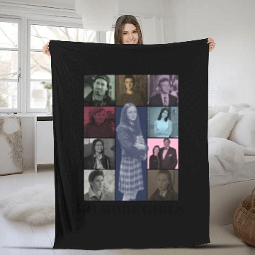 Discover Gilmore Girls Eras Tour Poster (Black Print) Fleece Blankets