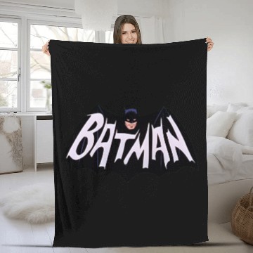 Discover Batman  (from 1966 TV series) Fleece Blankets