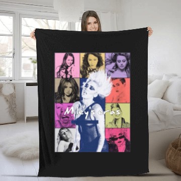 Discover Miley Cyrus Eras Tour (2) Baseball Tees Fleece Blankets