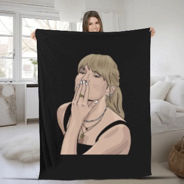 Discover Taylorr Swift Travis Kelce ii Fleece Blankets