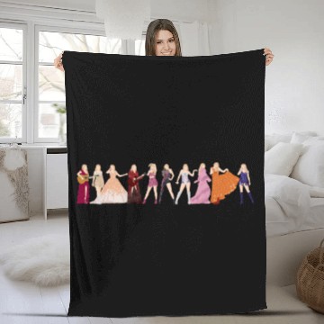 Discover eras tour taylxors v1 Hawaiians Fleece Blankets