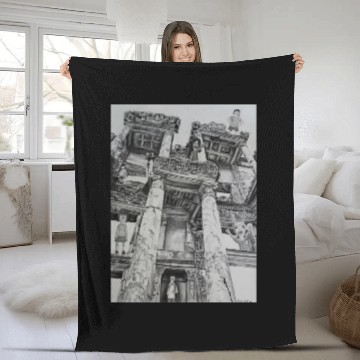 Discover Bobs Burgers in Ruins Fleece Blankets