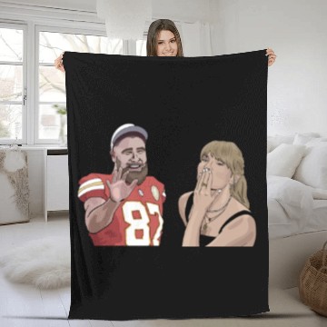Discover taylorr Swift Travis Kelce Hawaiians Fleece Blankets
