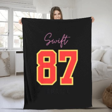 Discover taylorr Swift 87 Travis Kelce Fleece Blankets