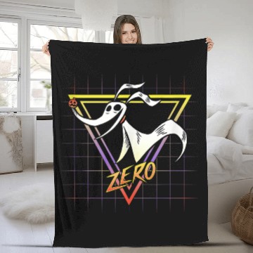 Discover disneys Nightmare Before Christmas Zero Retro 90s Hawaiians Fleece Blankets